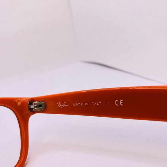Ray-Ban Authentic Eyeglasses RB 2132 789/3F 52 [] 18 MM New Wayfarer Orange Blue - Picture 4 of 9